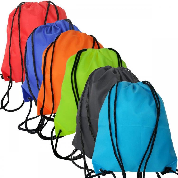  Polyester Drawstring Backpack Portable Sports Bag for Basketball & Marathon